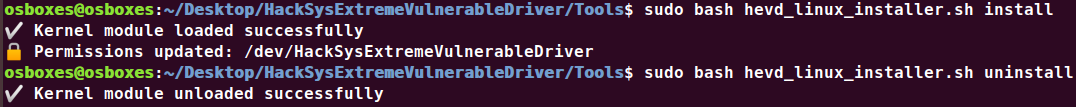 Linux HEVD Driver Installer Linux HEVD Driver Installer