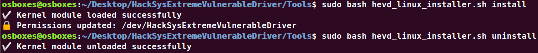 Linux HEVD Driver Installer