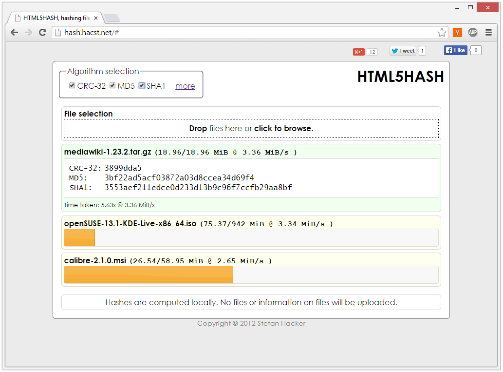 Screenshot of HTML5HASH
