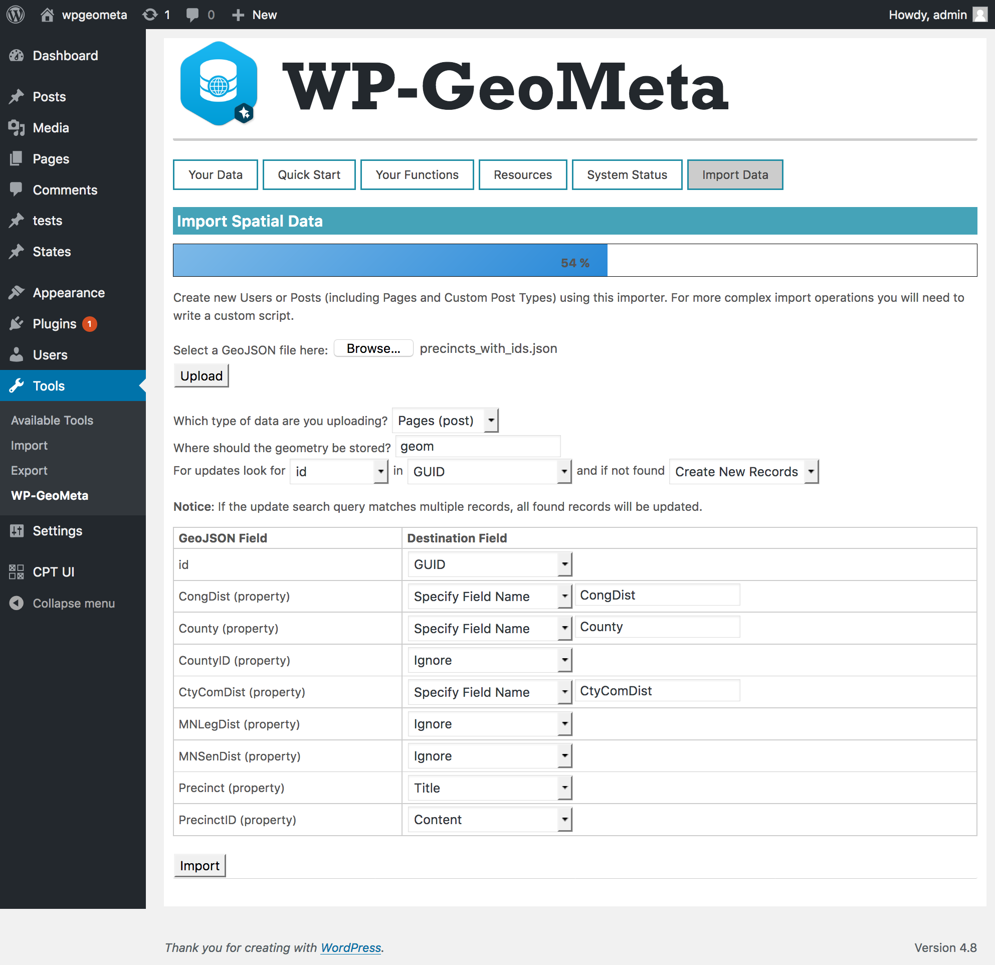 Importing GeoJSON Data