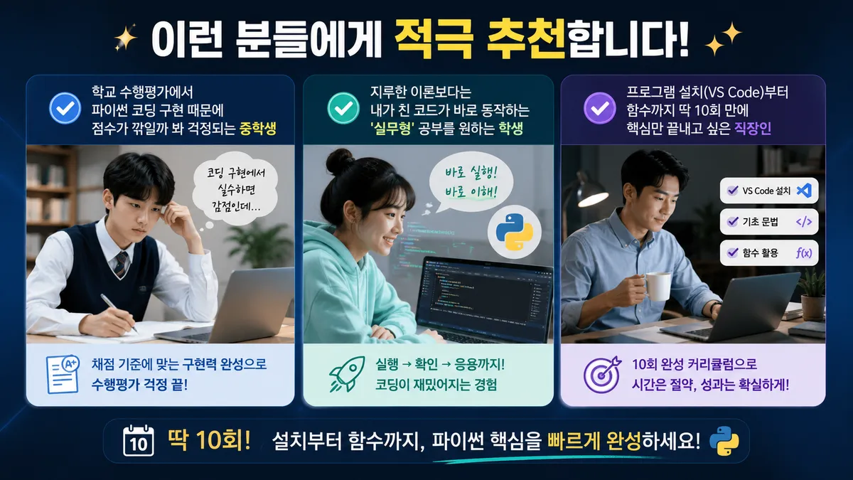 이런 분들께 추천합니다