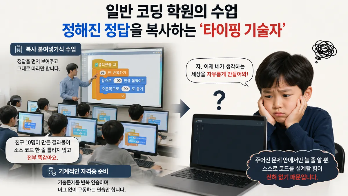 일반 코딩학원과의 차이점