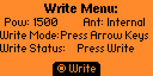 Write Menu