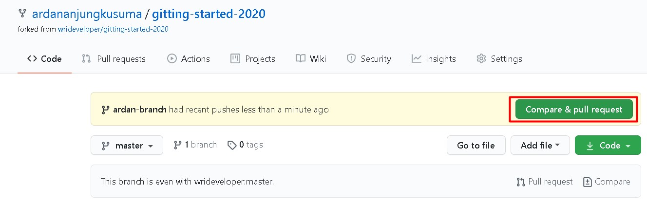 Compare Pull Request