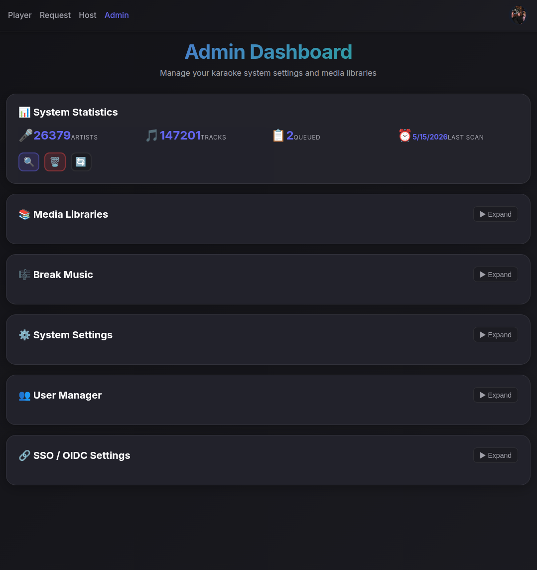 Admin Page