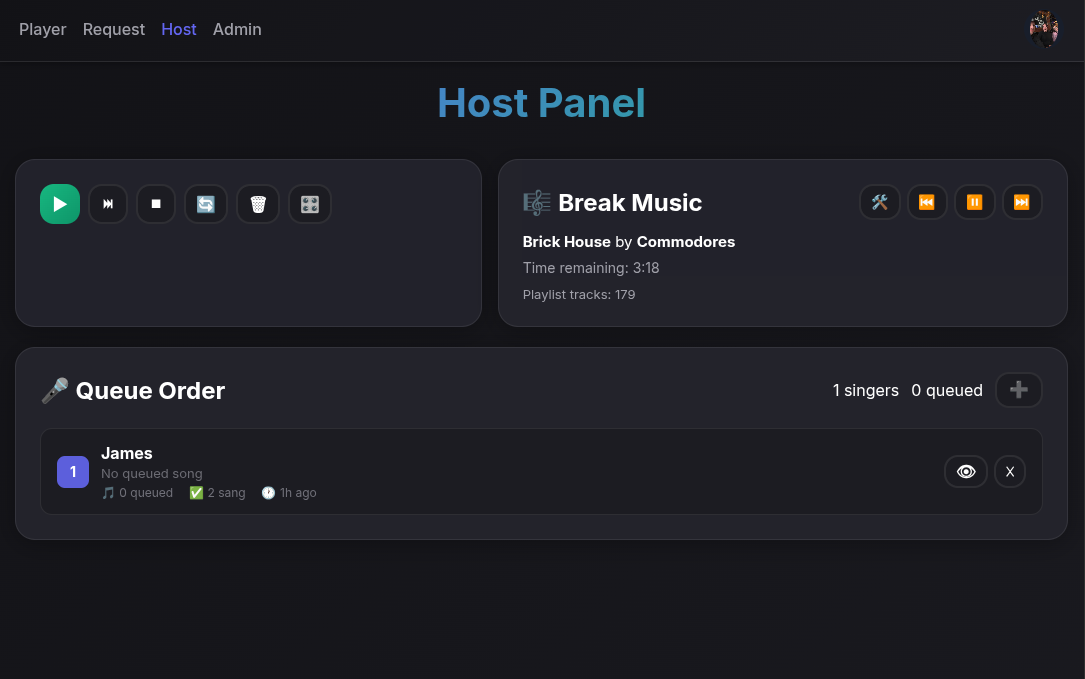 Host Page