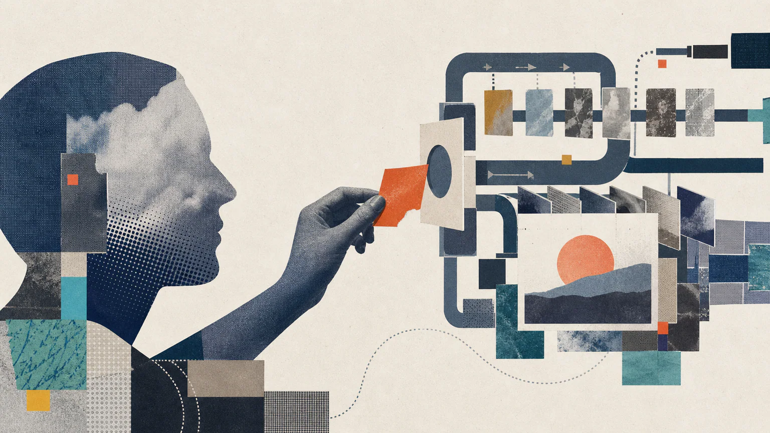 Cutout Editorial Collage example