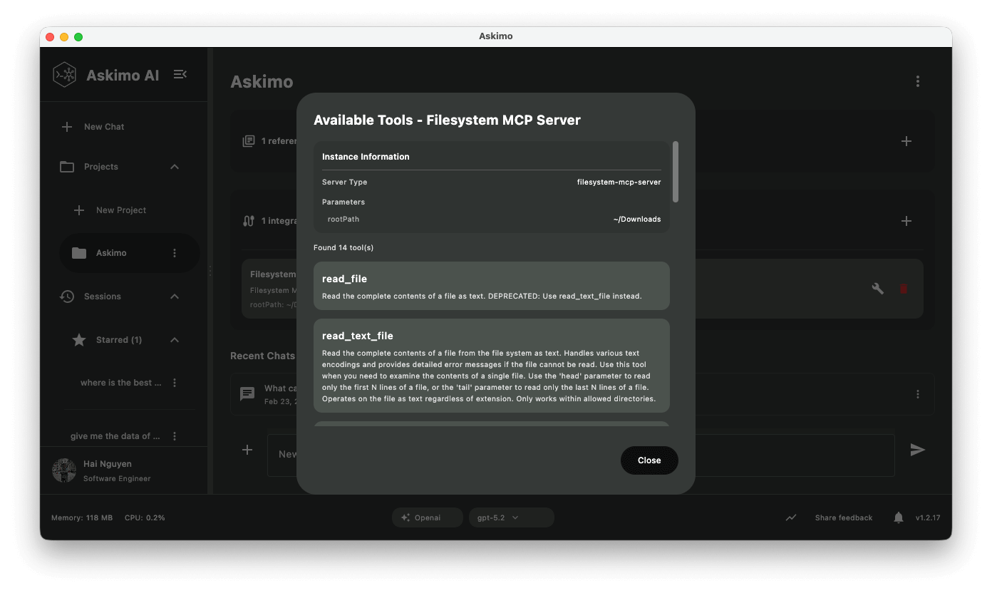 MCP Tools Configuration