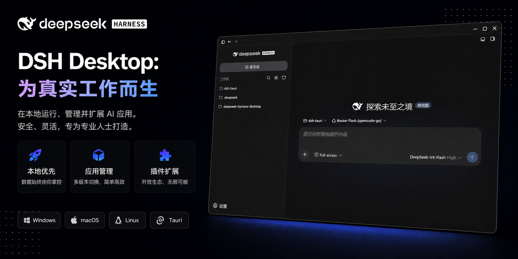 DSH Desktop 中文宣传横幅