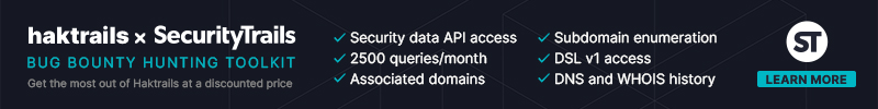 # haktrailshaktrails is a Golang client for querying SecurityTrails API ...