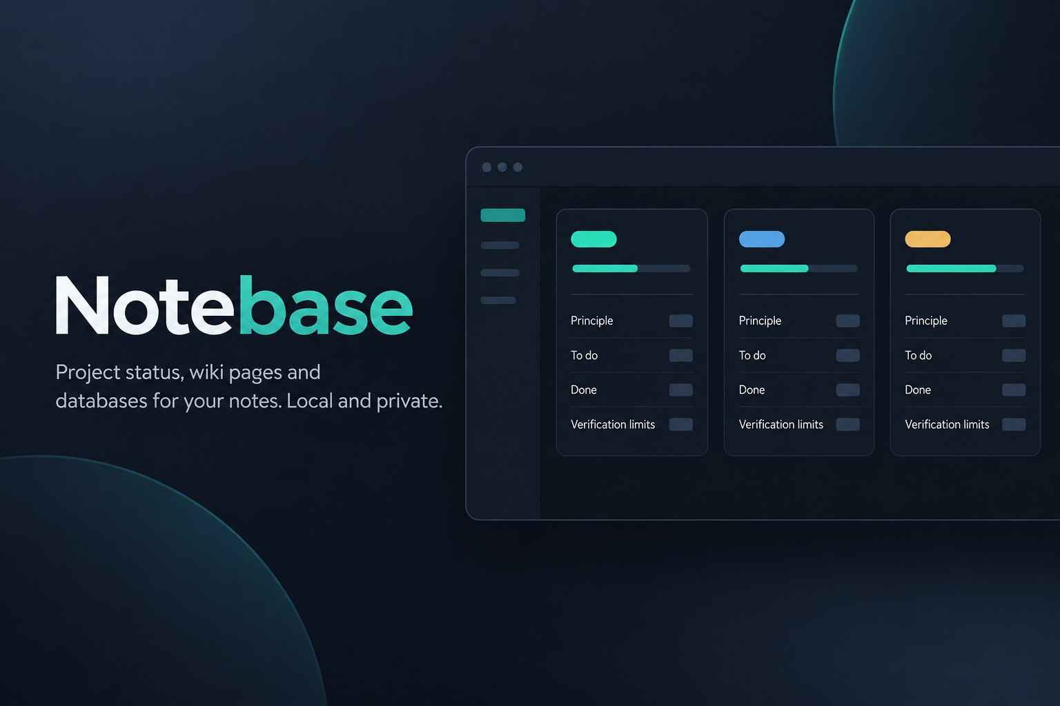 Notebase overview (illustration)