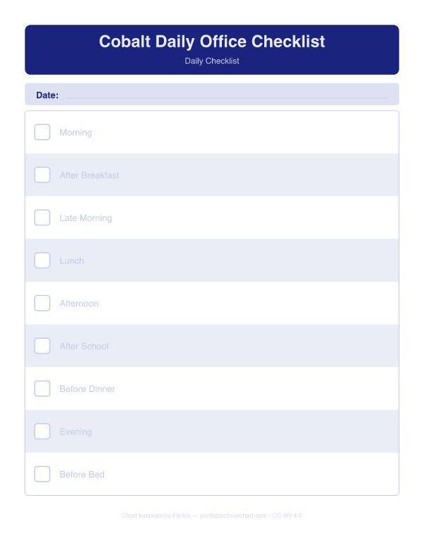 Cobalt Daily Office Checklist preview