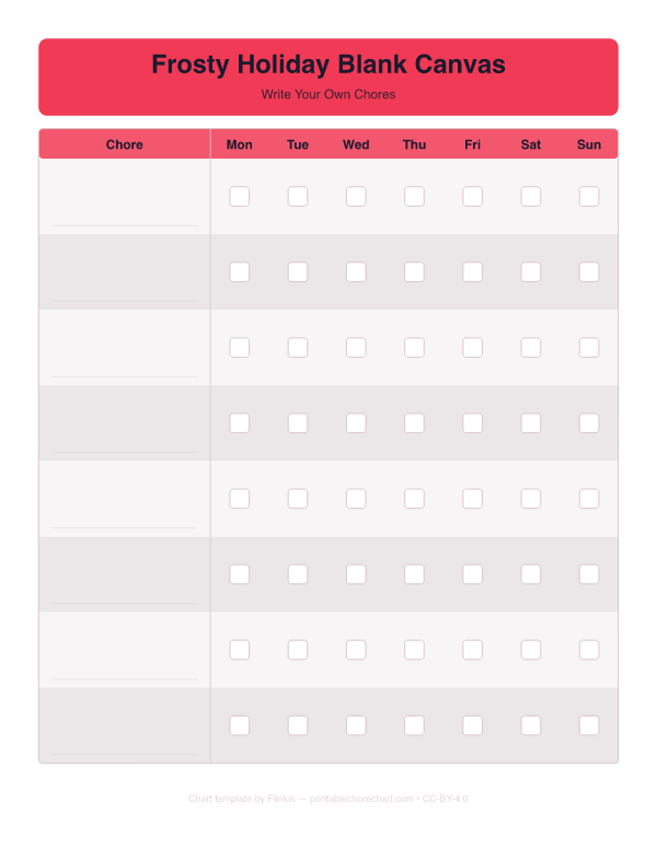Frosty Holiday Blank Canvas preview