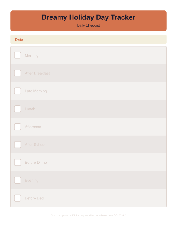 Dreamy Holiday Day Tracker preview