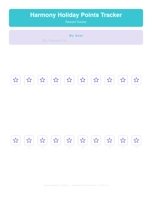 Harmony Holiday Points Tracker preview