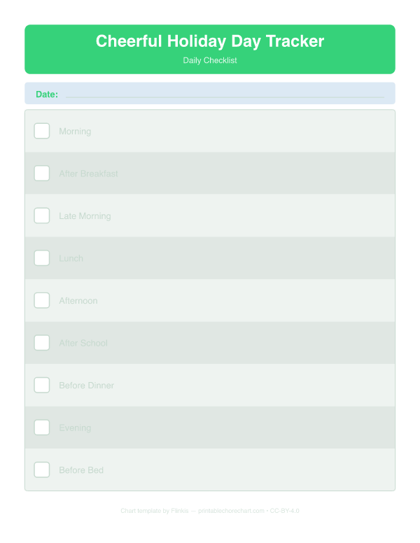 Cheerful Holiday Day Tracker preview