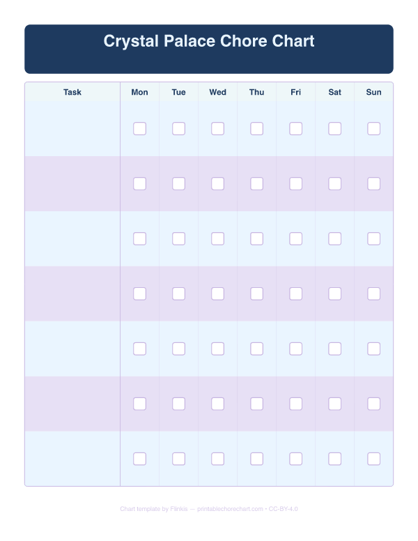 Crystal Palace Chore Chart preview