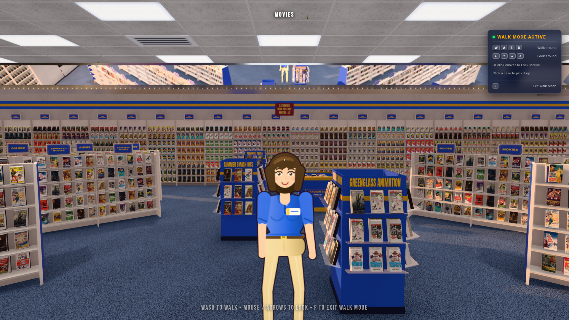 The clerk on the floor
