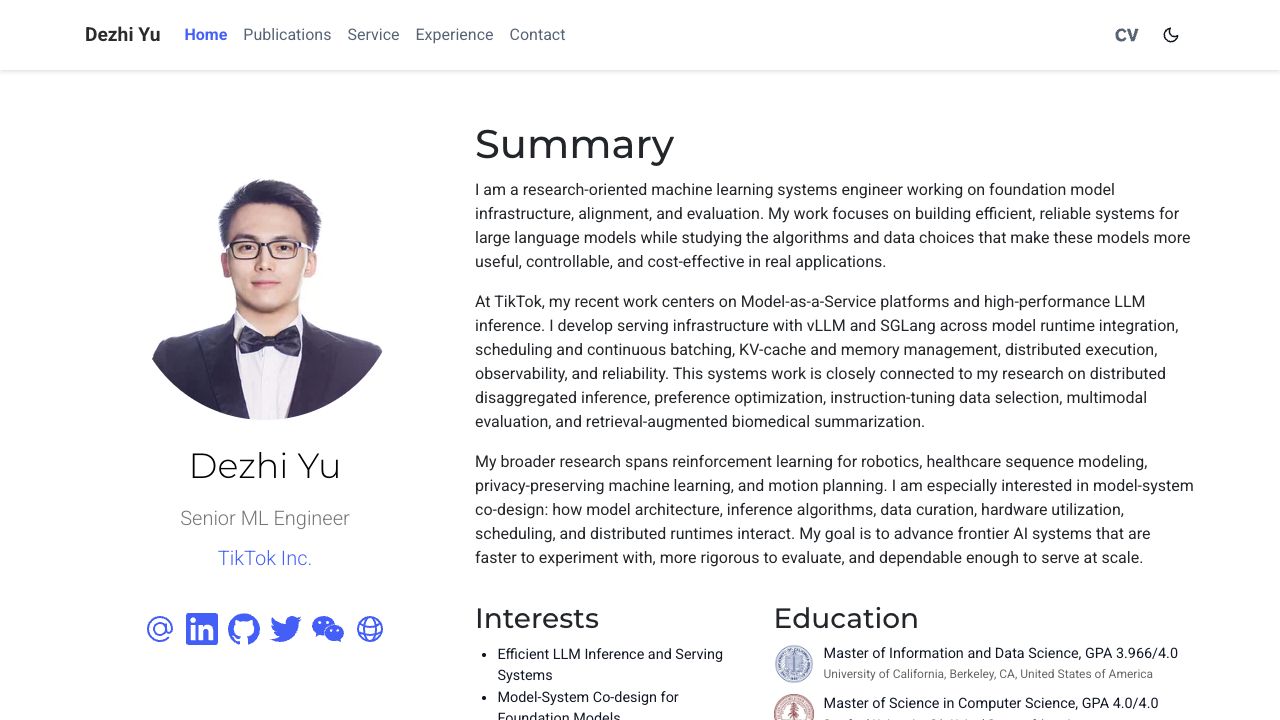 Homepage preview