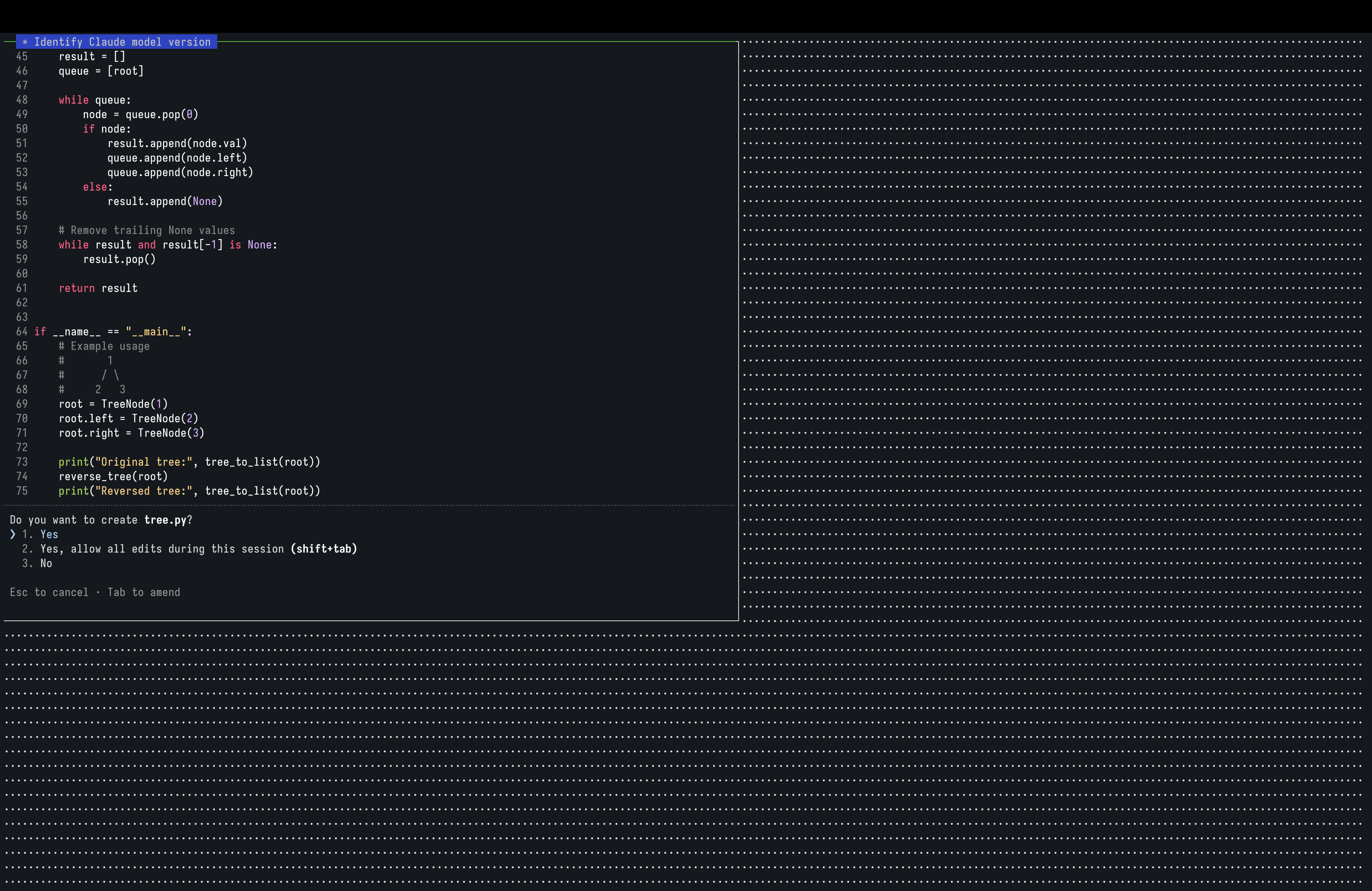 Backing Claude Code pane for the Toad ACP session