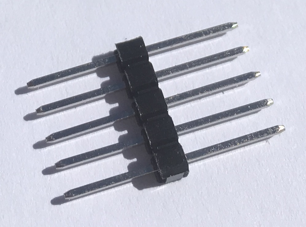 Long pin connector