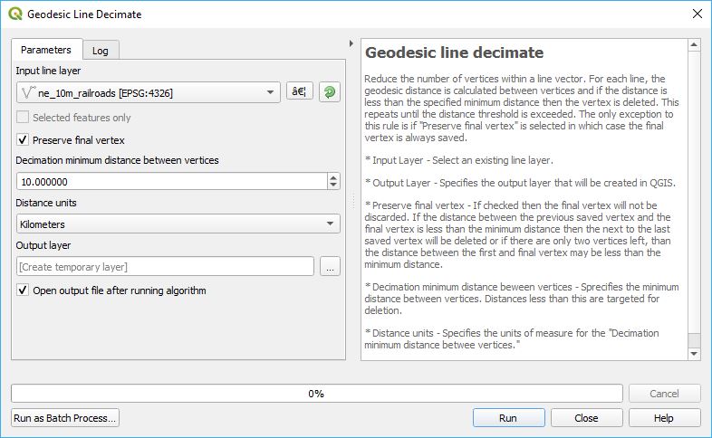 Geodesic line decimate