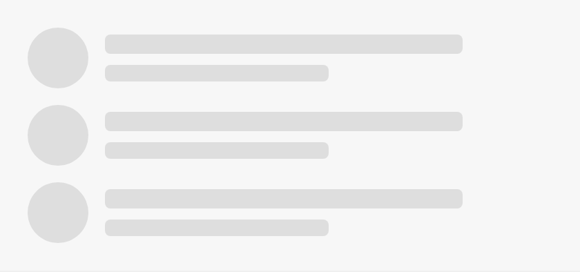 Skeleton list placeholder