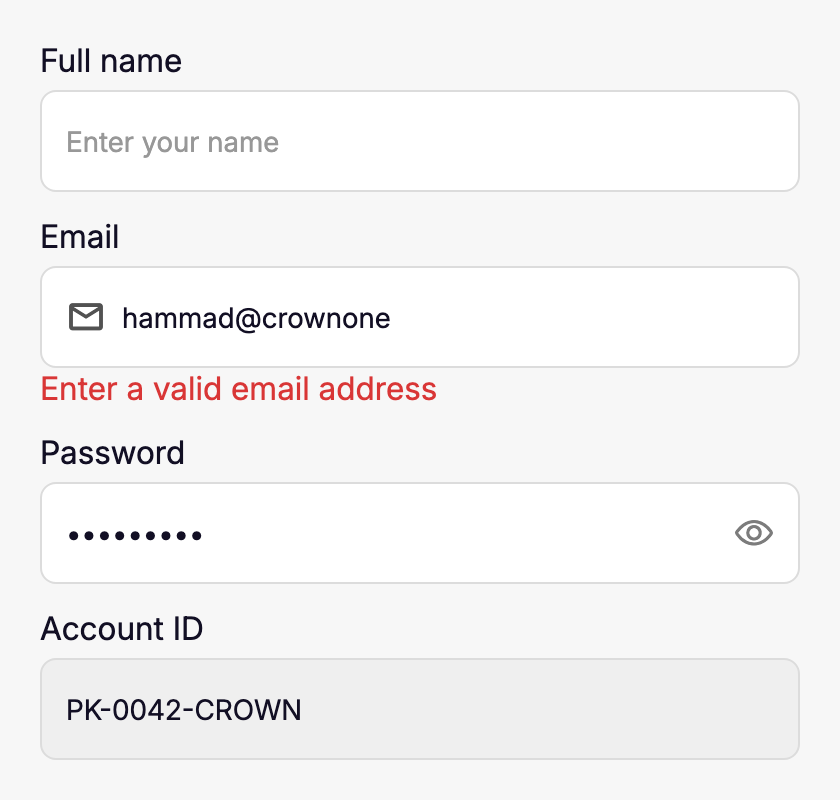 Text fields