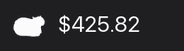 Cat spinning next to today's cost in the menu bar