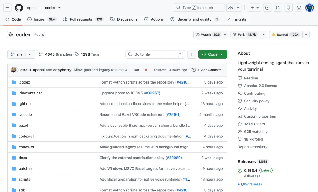 https://github.com/openai/codex