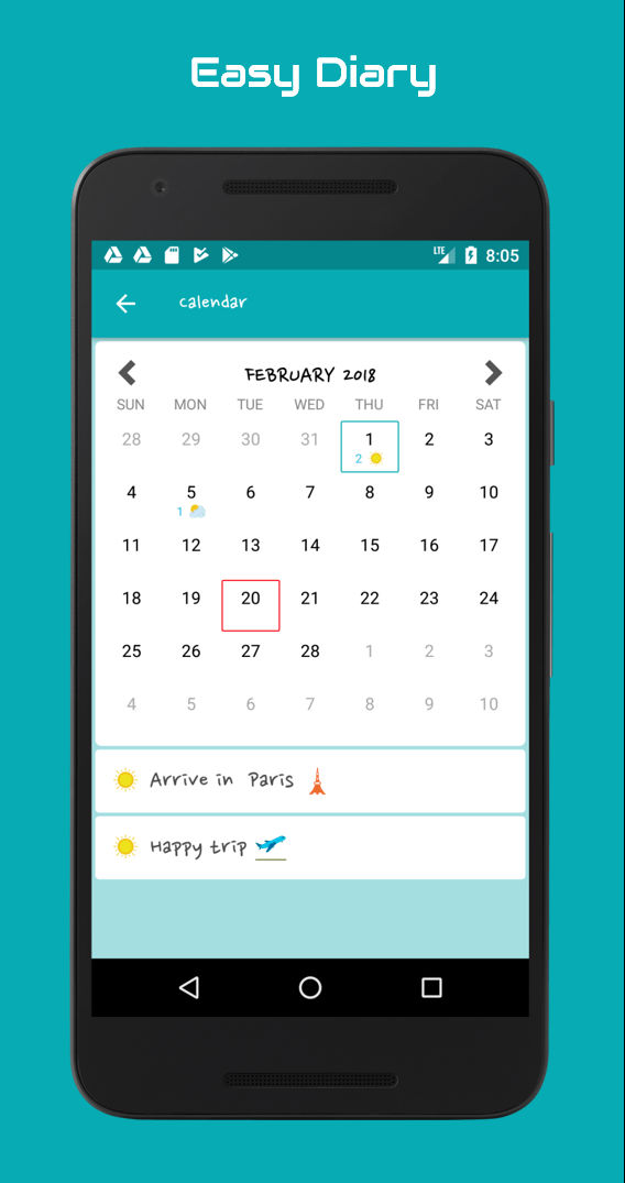 Screenshot 5 of EasyDiary — opens full size