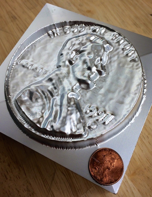 Penny - Milled from 4"x4" block of 6061 Aluminum