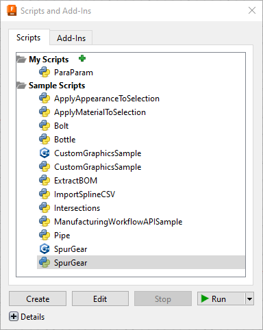 Spur Gear Script