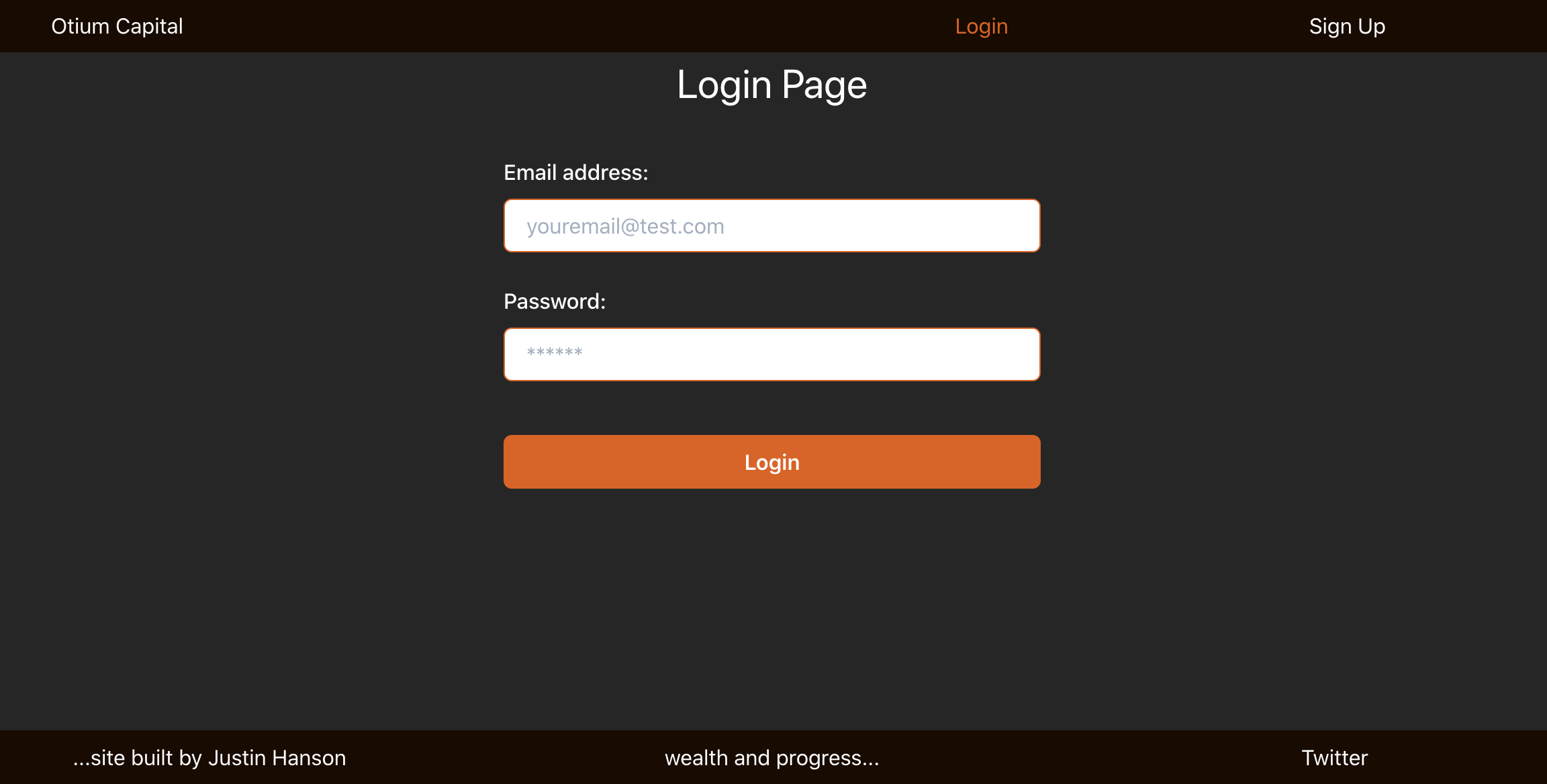 Login Page