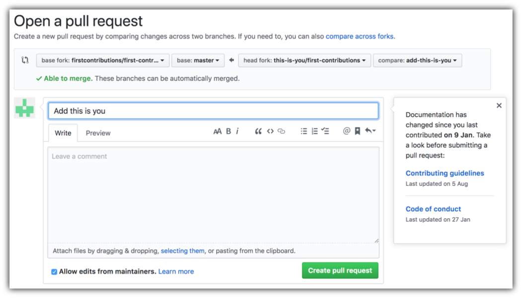 Submit a pull request