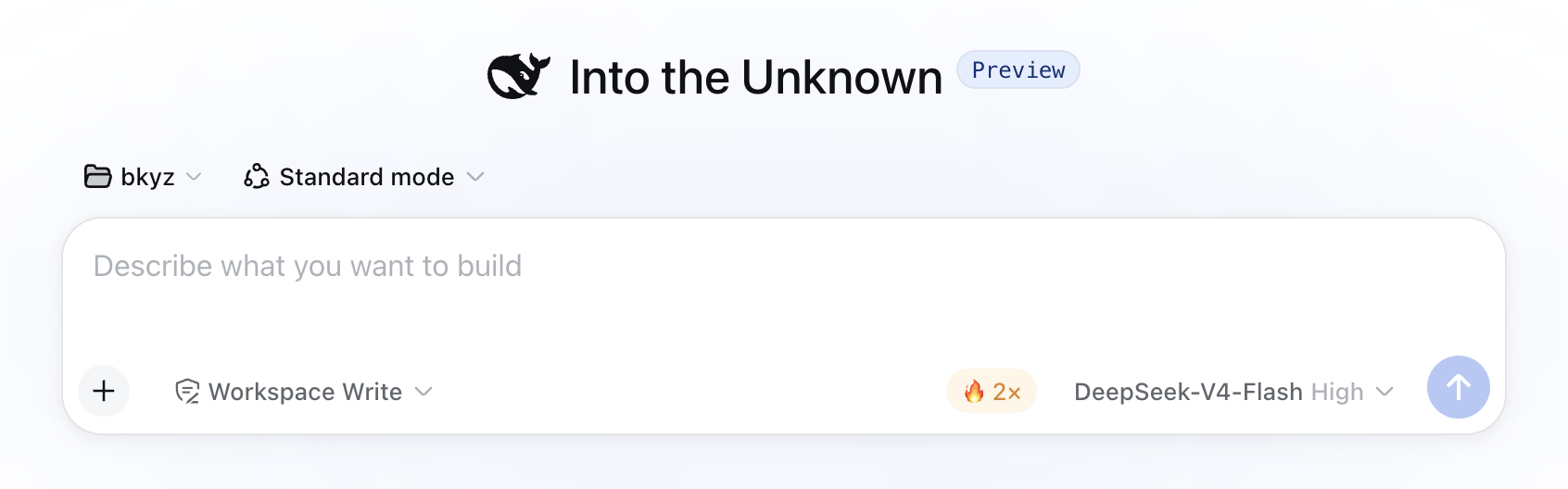 Peak-rate badge in the composer trailing row