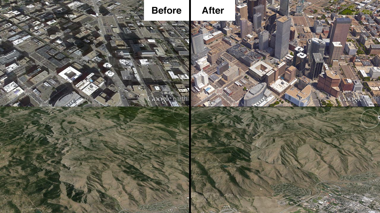 Image showing the difference between 3D rendering and flat