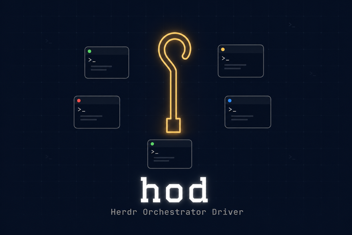 hod — Herdr Orchestrator Driver