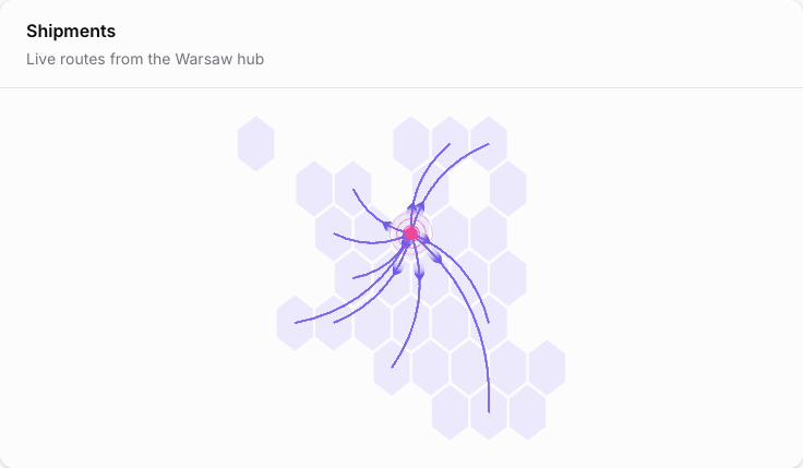 Animated routes
