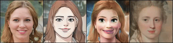 Пример работы Cartoon-StyleGAN