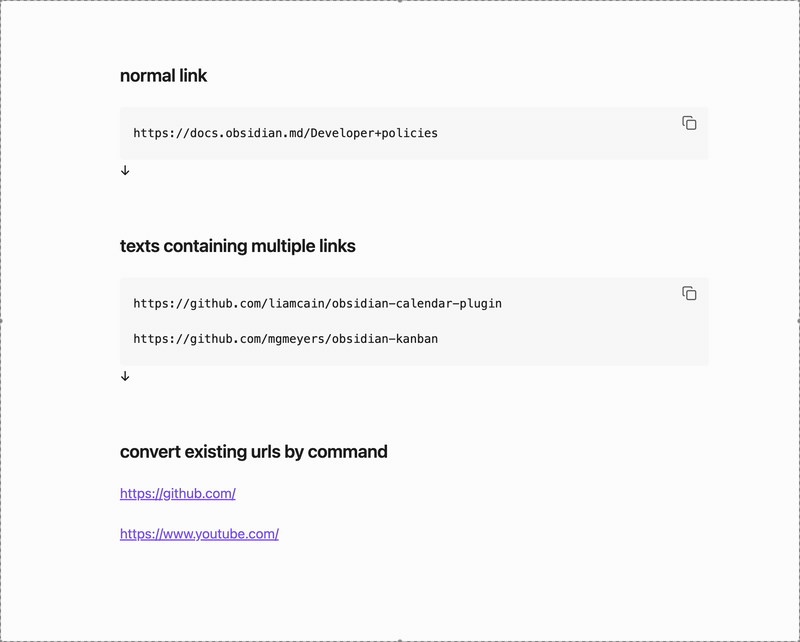 auto link converter usage example