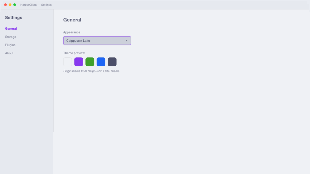 Screenshot of Catppuccin Latte Theme