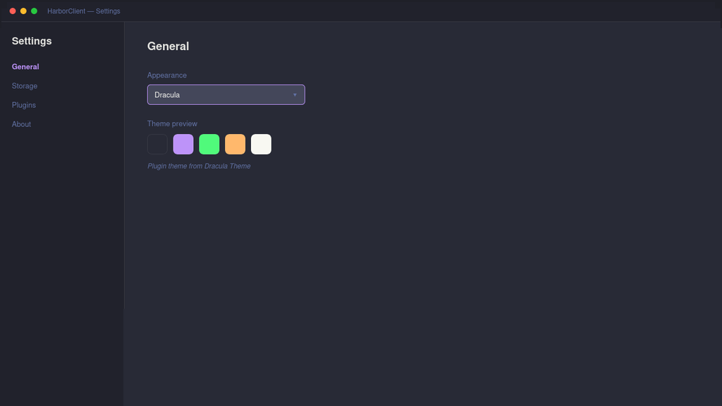 Screenshot of Dracula Theme