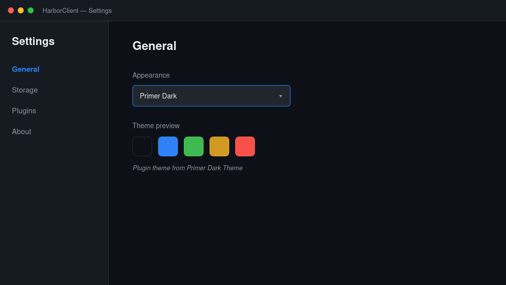 Screenshot of Primer Dark Theme