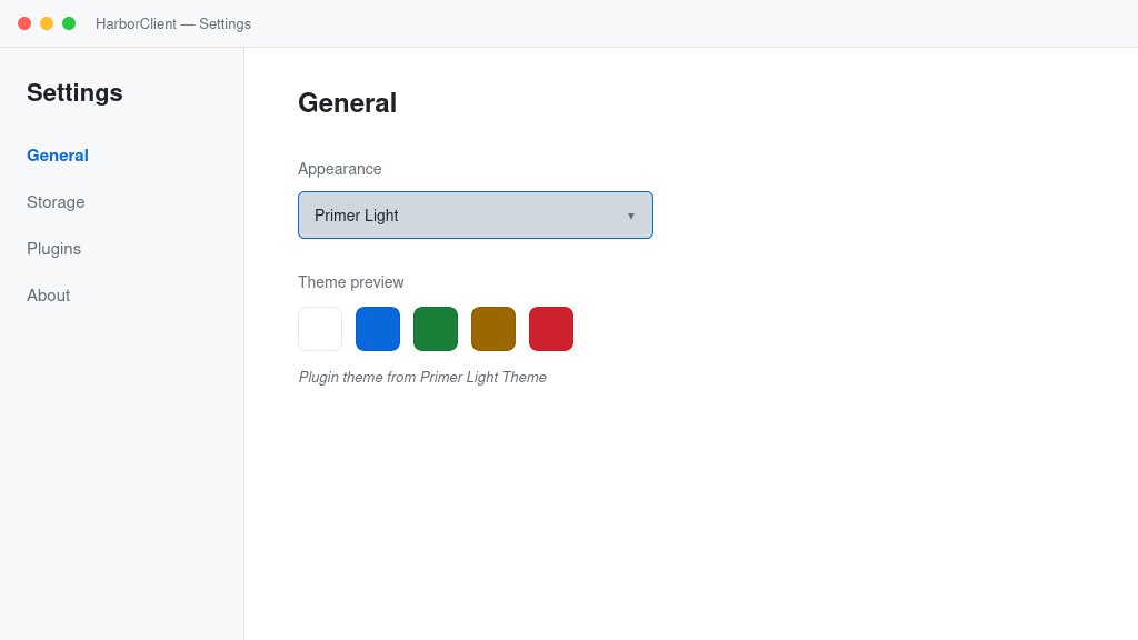 Screenshot of Primer Light Theme