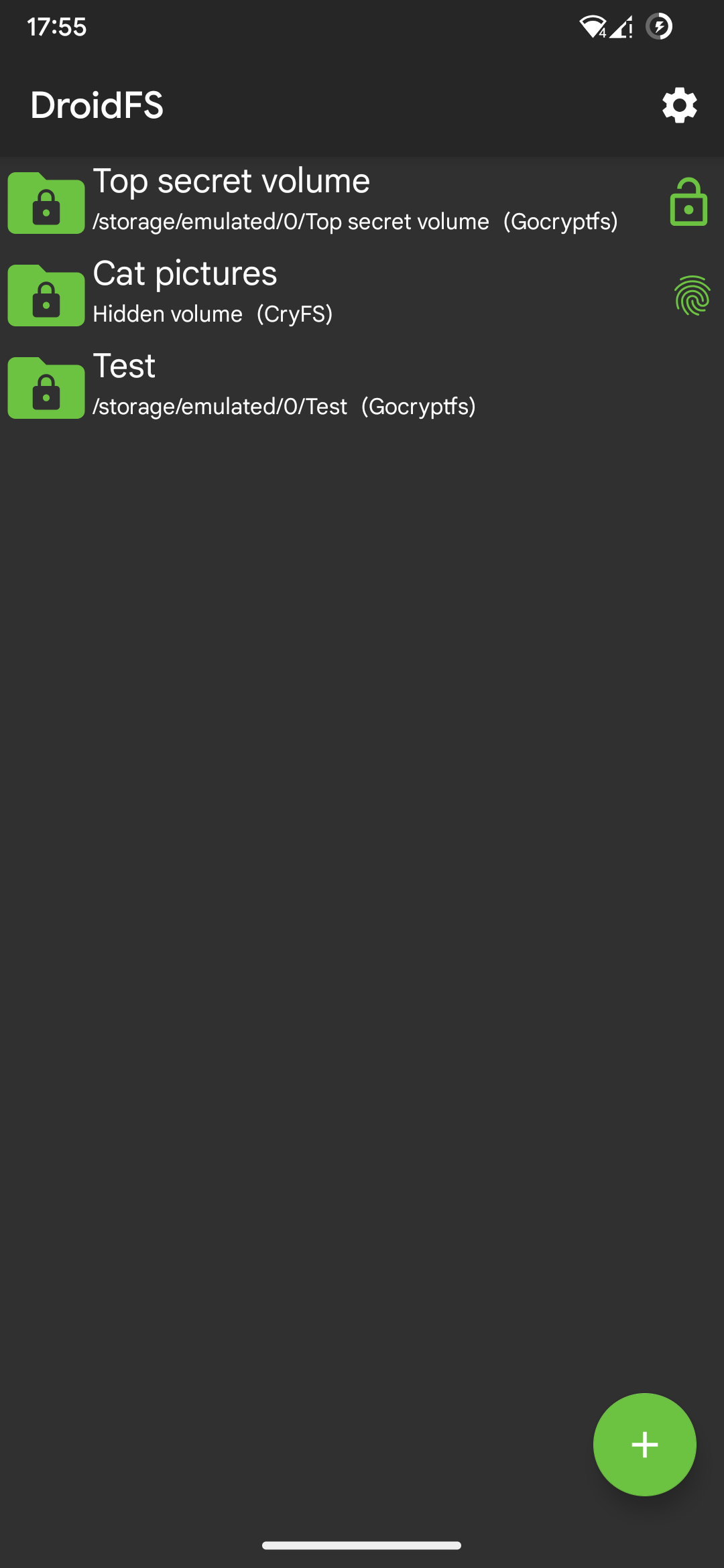 Screenshot 2 of DroidFS — opens full size