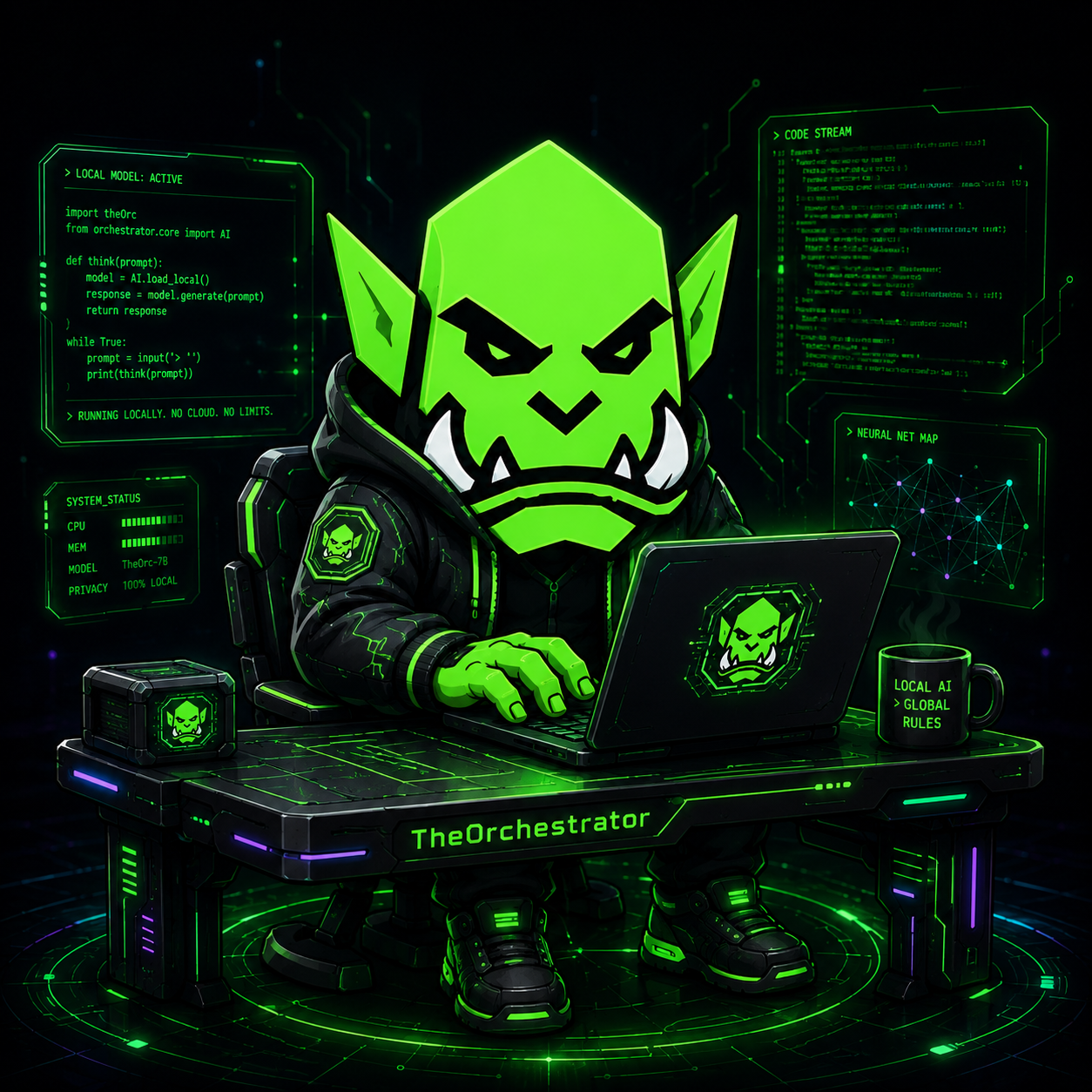 TheOrc at work