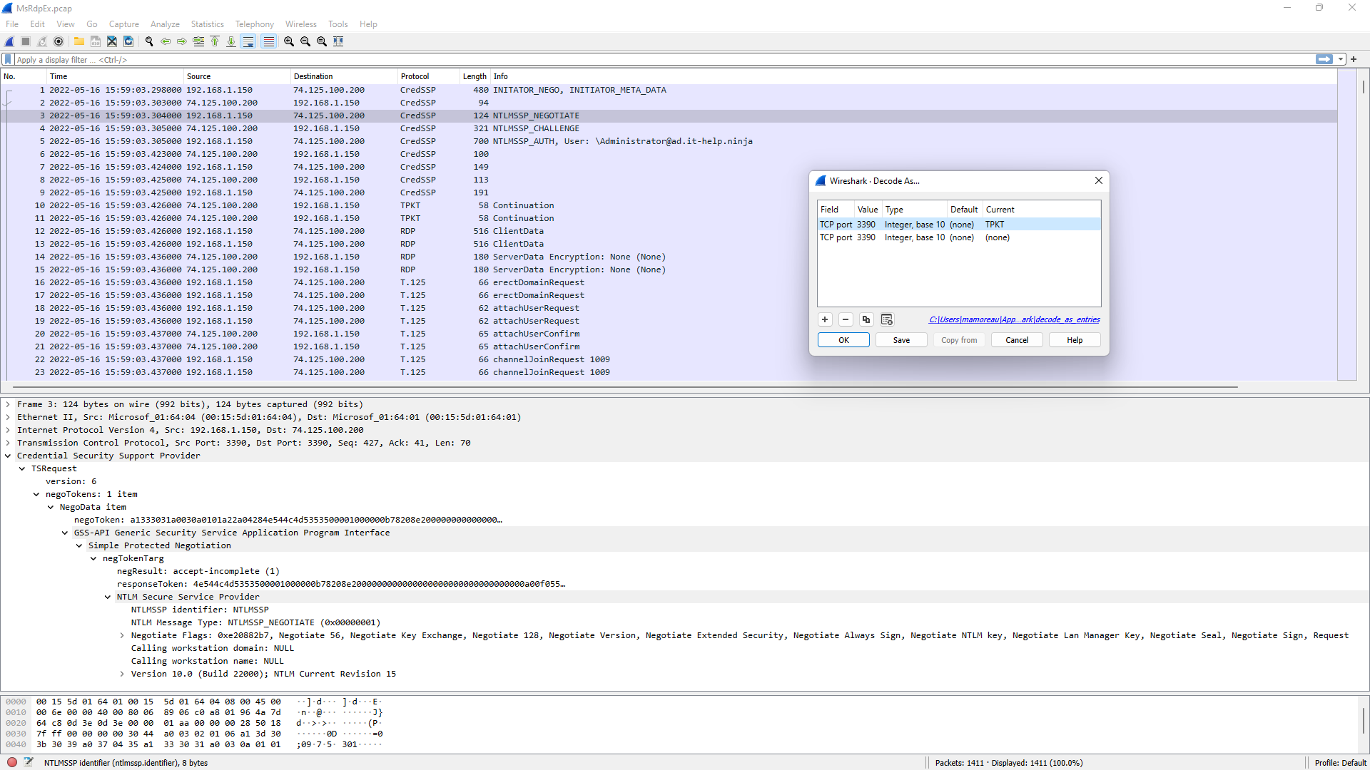 MsRdpEx Packet Capture