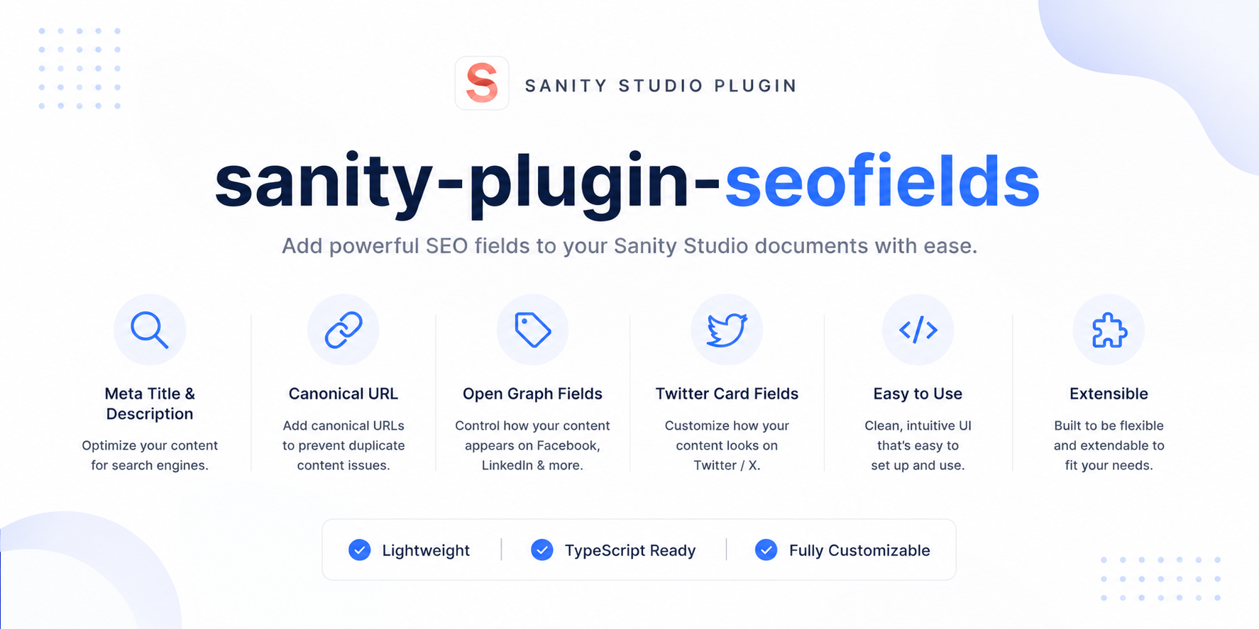 sanity-plugin-seofields — the complete SEO toolkit for Sanity Studio