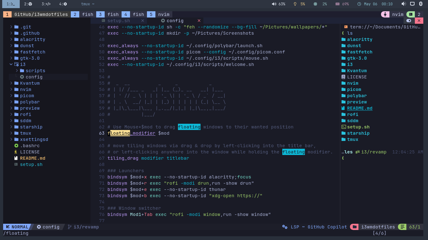 GitHub - harilvfs/i3wmdotfiles: Dotfiles for the i3wm (Arch/Fedora ...